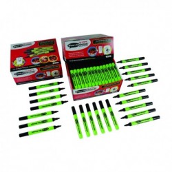 Show-me Black Slim Drywipe Marker Pk100