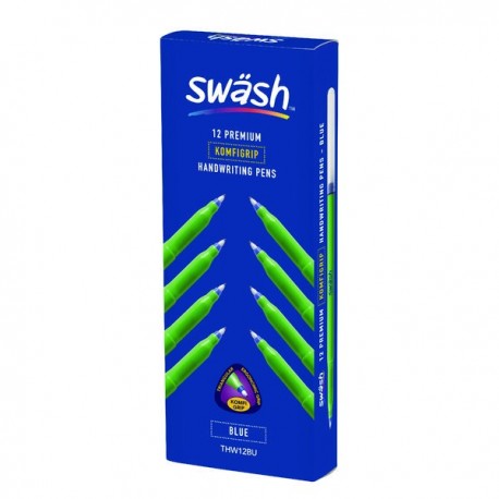 Swash Komfigrip Blue Handwrite Pen Pk12