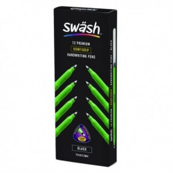 Swash Komfigrip Blk Handwriting Pen Pk12