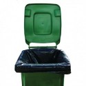 2Work Black Wheelie Bin Liners Pk100