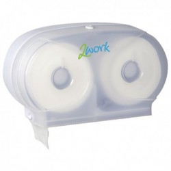 2Work Twin Toilet Roll Dispenser