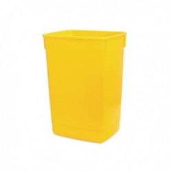 Addis Yellow Base 60 Ltr Flip Top Bin