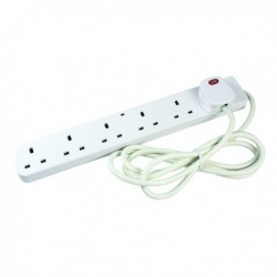 CED 6-Gang Surge Prot Extension Lead 2m