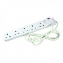 CED 6-Gang Surge Prot Extension Lead 2m