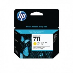 HP 711 Yellow Cartridge Pk3 CZ136A