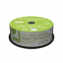 Q-Connect Inkjet Print DVD-R Spindle P25