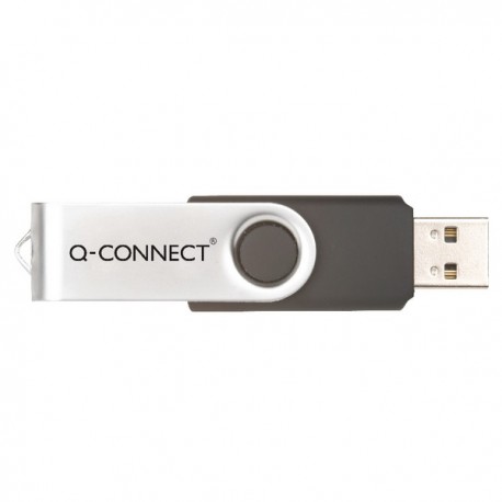 Q-Connect Sil/Blk Swivel 4Gb USB Drive