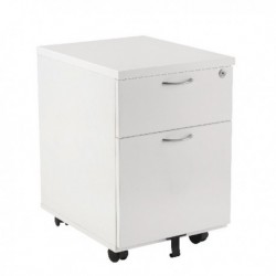 FF Jemini Wh 595 2Drw Mobile Pedestal