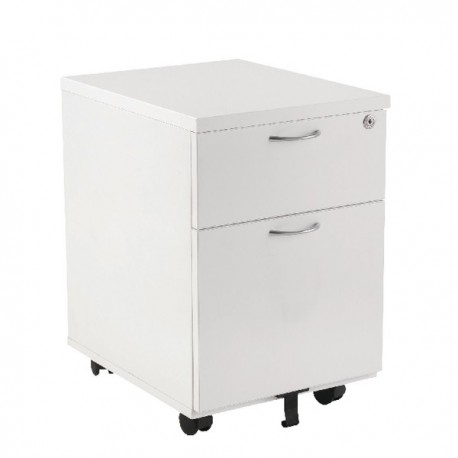 FF Jemini Wh 595 2Drw Mobile Pedestal