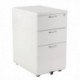 FF Jemini 3Drw Desk Hi Pedestal 800D Wh