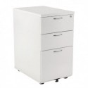 FF Jemini 3Drw Desk Hi Pedestal 800D Wh
