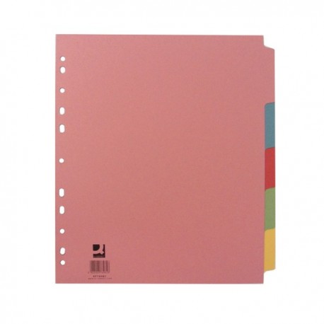 Q-Connect 5Pt Ext Wide Subj Divider A4