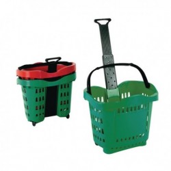 Giant Shopping Basket Trolley Green