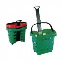 Giant Shopping Basket Trolley Green