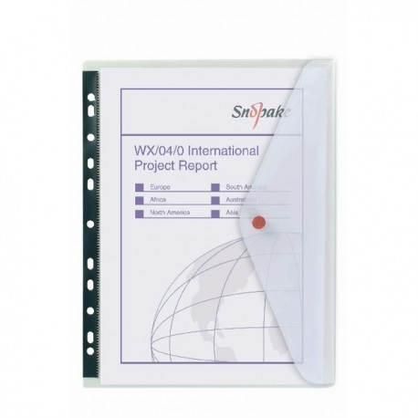 Snopake Ring Binder Wallet A4 Clear Pk5