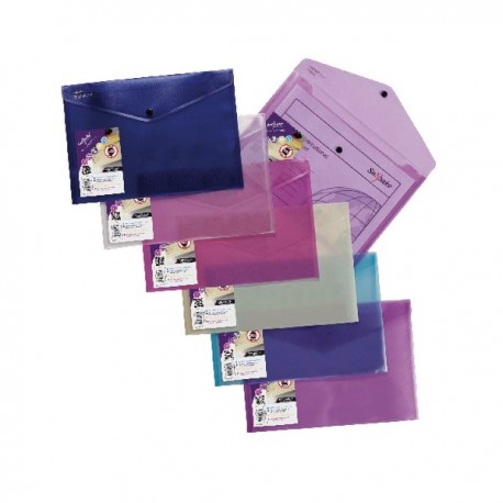 Snopake Polyfile Lite A4 Assorted Pk5