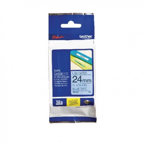 Brother Black on Blue Tape 24mm TZE551