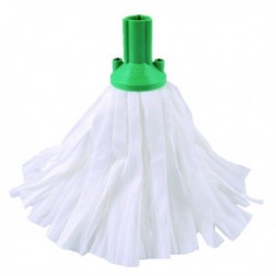 Std Big White Exel Mop Green Pk10