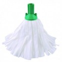 Std Big White Exel Mop Green Pk10