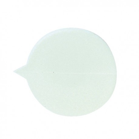 GoSecure White Plain Round Seals Pk500