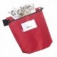 GoSecure Cash Bag with Window Red CB1R