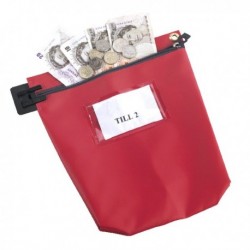 GoSecure Cash Bag with Window Red CB1R