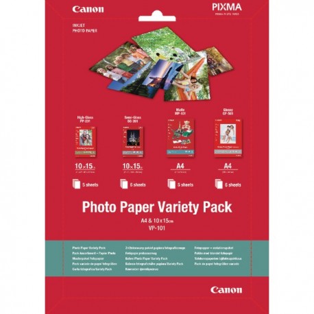 Canon A4/10x15cm VP-101 Photo Paper Pk20