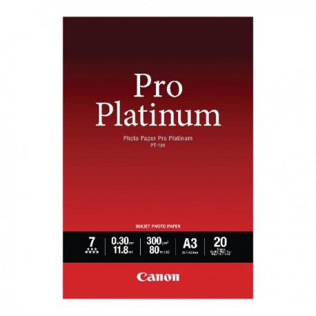 Canon A3 Pro Platinum Photo Paper Pk20
