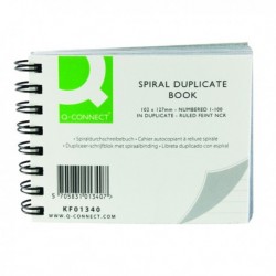 Q-Connect Wiro Duplicate Book 102x127mm
