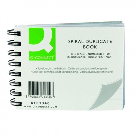 Q-Connect Wiro Duplicate Book 102x127mm