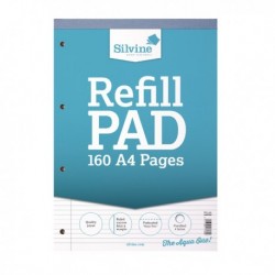 Silvine Narrow Ruled Refill Pad A4 Pk6