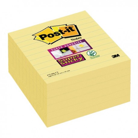 Post-it S/Sticky ExLarge 101mm Notes Pk6