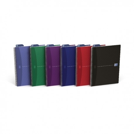 Oxford Card Wirebound Notebook A4 Pk5