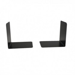 H/Duty Metal Bookends 140mm Black Pk2
