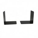 H/Duty Metal Bookends 140mm Black Pk2