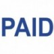 Colop Green Line Word Stamp PAID Blue