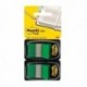 Post-It Green Index Dispenser Pk2