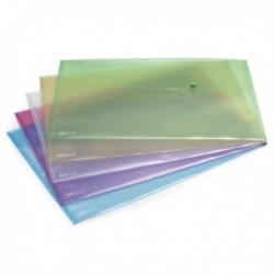 Rapesco Popper Wallet A3 Assorted Pk5