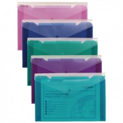 Snopake Polyfile Trio Electra Assd A4 Pk5