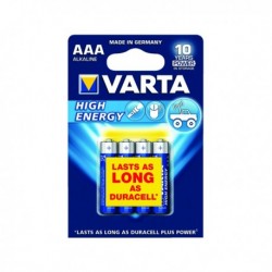 Varta AAA Hi/Energy Battery Alkaline Pk4