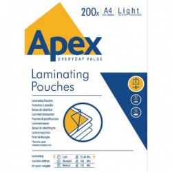Fellowes Apex A4 Laminating Pouch Pk200