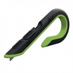 Slice Box Cutter Auto Retract Grn/Blk