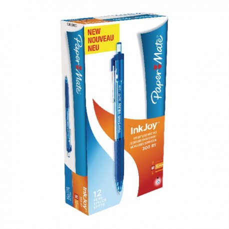 PaperMate InkJoy 300 Blu Rtrct Ball Pk12