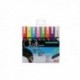 Uni-Ball UniChalk Marker Assorted Pk8