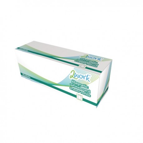 2Work Whiteboard Eraser Refill Pads Pk10