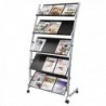 Alba 5 Shlf Literature Display Stnd 3xA4