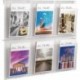 Helit 6xA4 Pockets Clear Wall Display