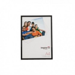 Photo Album A4 Black Glass Backloader