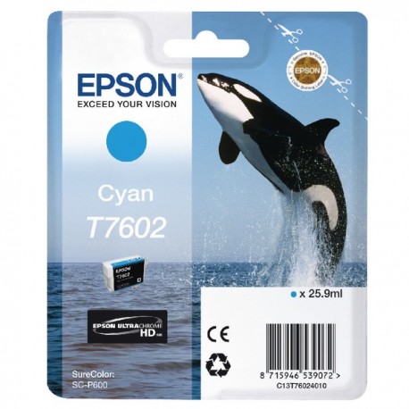 Epson T7602 Cyan Ink Cartridge