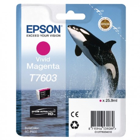 Epson T7603 Vivid Magenta Ink Cartridge